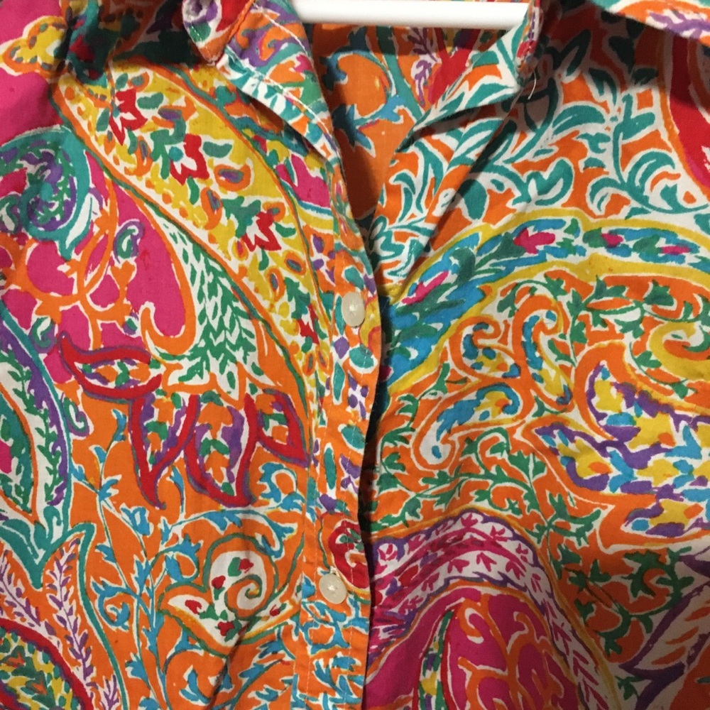 Lauren Ralph Lauren large floral blouse - Picture 2 of 7